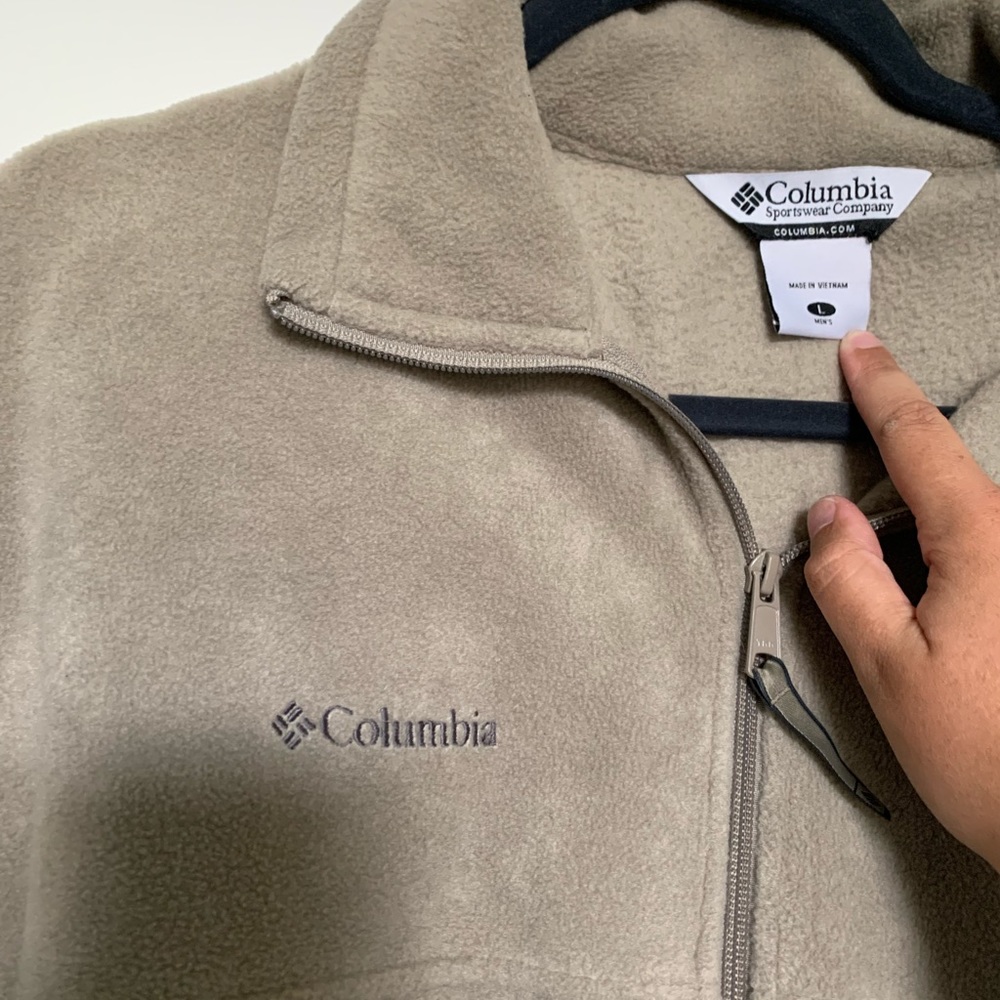 Mens Columbia zip-up.